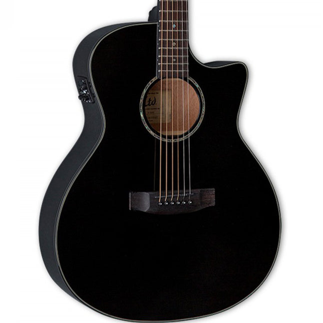 ESP LTD A-300E Black Electro Acoustic Guitar 