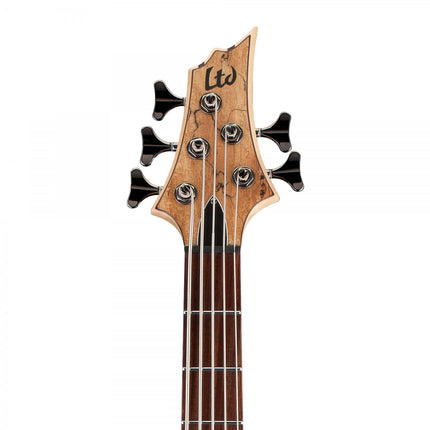ESP LTD B-205 Spalted Maple Natural Bass Guitar 