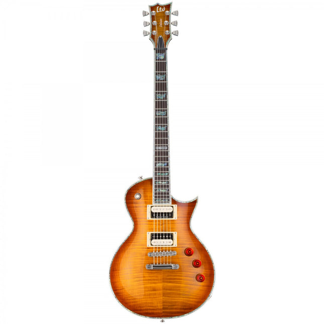 ESP LTD EC-1000 Flamed Maple Amber Sunburst Electric Guitar 