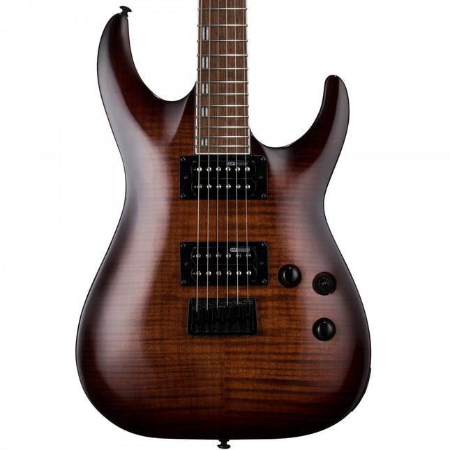 ESP LTD H-200FM Dark Brown Sunburst Electric Guitar 