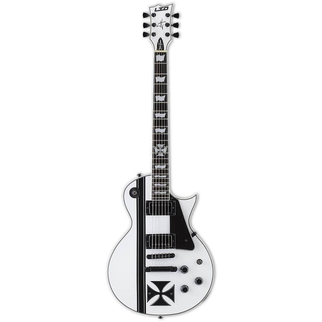 ESP LTD James Hetfield Signature Iron Cross Snow White Electric Guitar 