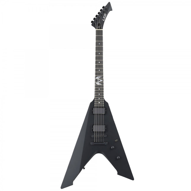 ESP LTD James Hetfield Signature Vulture Black Satin Electric Guitar 