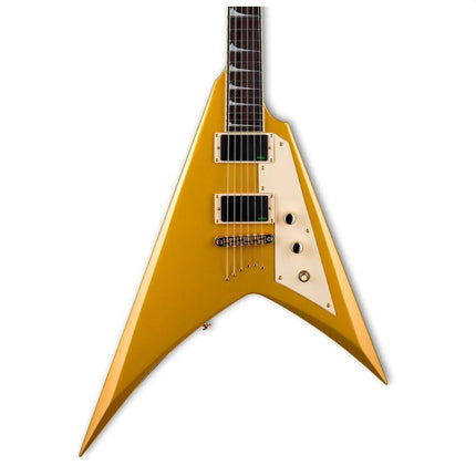 Esp Ltd Kirk Hammett Signature KH-V Metallic Gold Electric Guitar 