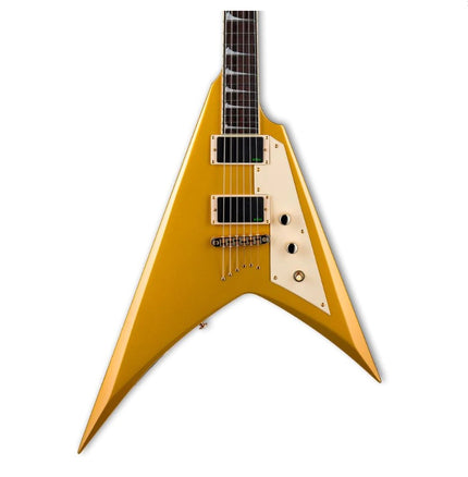Esp Ltd Kirk Hammett Signature KH-V Metallic Gold Electric Guitar 