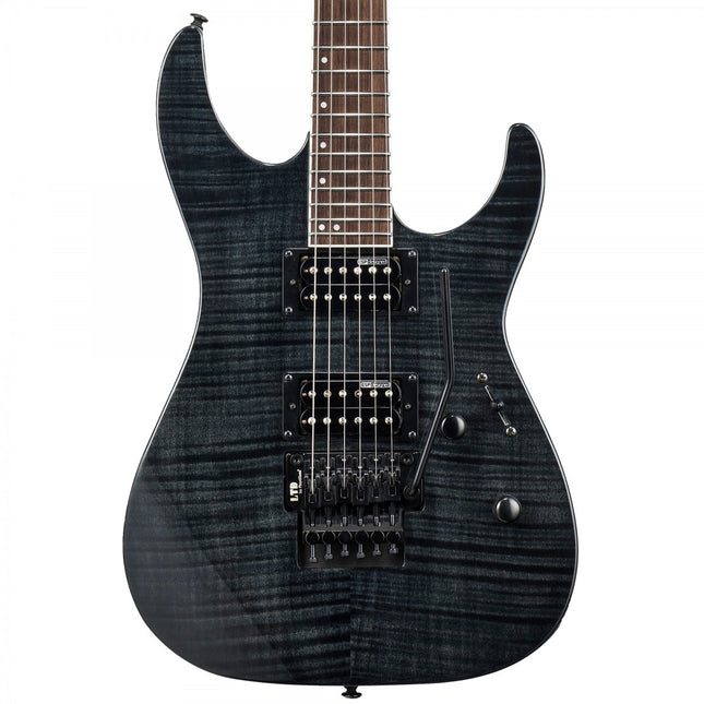 ESP LTD M-200FM Flame Black Electric Guitar 