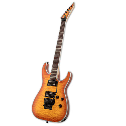 ESP LTD MH-230 QM FR Quilted Maple See Thru Amber Sunburst Electric Guitar 