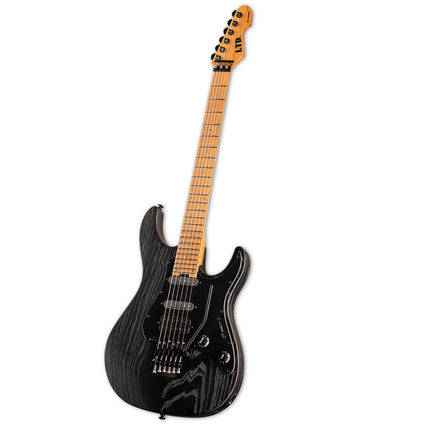 ESP LTD SN-1000 FR Black Blast Roasted Maple Electric Guitar 