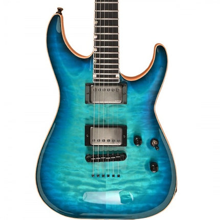 ESP USA Custom Horizon II Quilted Maple Aqua Marine Sunburst Elektro Gitar