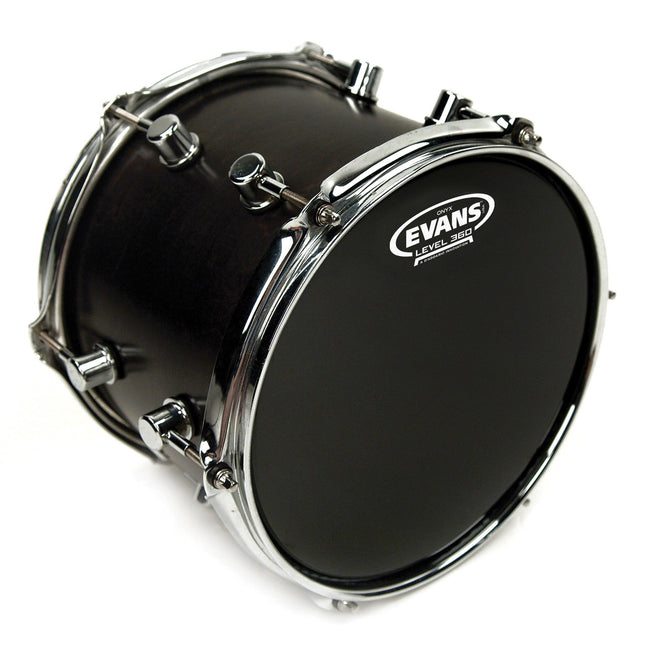 EVANS B08ONX2 8" DERİ TOM KUMLU SİYAH ÇİFT KAT (15 MİL)