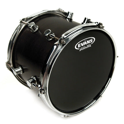 EVANS B08ONX2 8" DERİ TOM KUMLU SİYAH ÇİFT KAT (15 MİL)