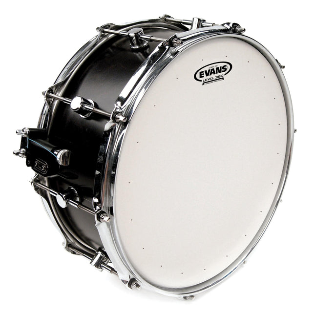 EVANS B14DRY 14" DERİ GENERA TRAMPET KUMLU BEYAZ RİNGLİ