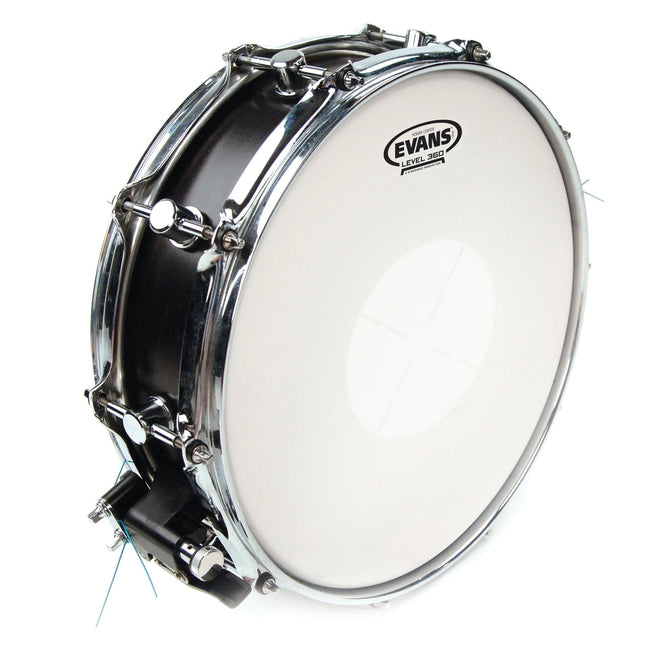EVANS B14G1D 14" DERİ POWER CENTER TRAMPET KUMLU BEYAZ DOTLU