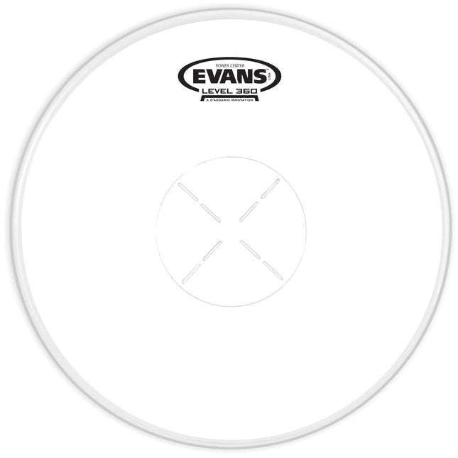 EVANS B14G1D 14" DERİ POWER CENTER TRAMPET KUMLU BEYAZ DOTLU