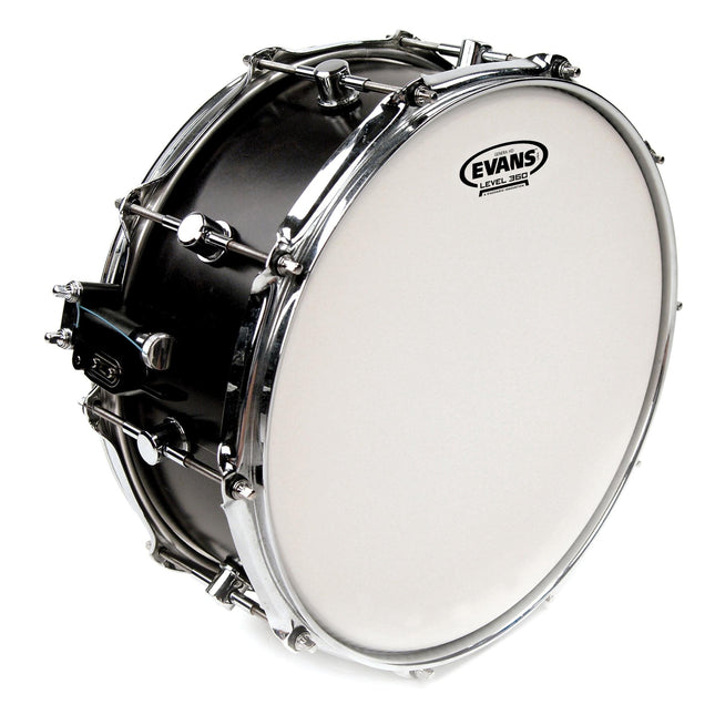 EVANS B14HD 14" DERİ GENERA TRAMPET KUMLU BEYAZ RİNGLİ ÇİFT