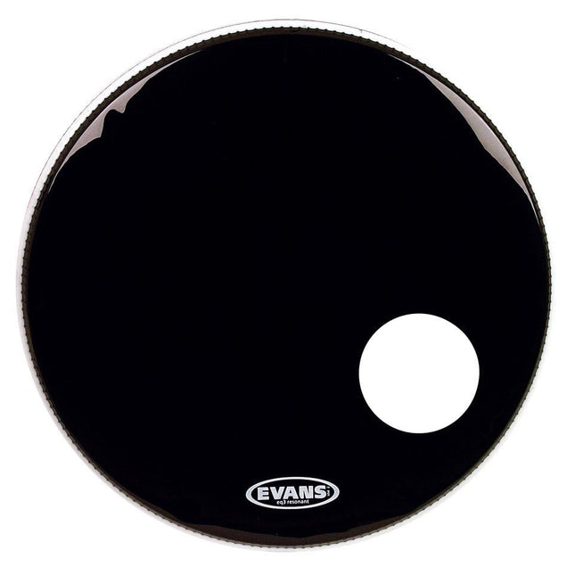 EVANS BD18RB 18" DERİ RESONANT SİYAH KİCK ÖN DELİKLİ TEK KAT