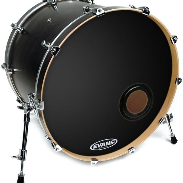 EVANS BD18REMAD 18" DERİ RESONANT SİYAH KİCK ÖN SÜNGERLİ DELİKLİ