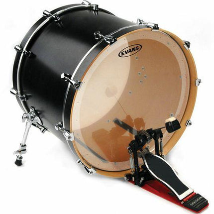 EVANS BD20GB2 20" DERİ KİCK CLEAR RİNGLİ-DELİKLİ ÇİFT KAT (16 MİL)