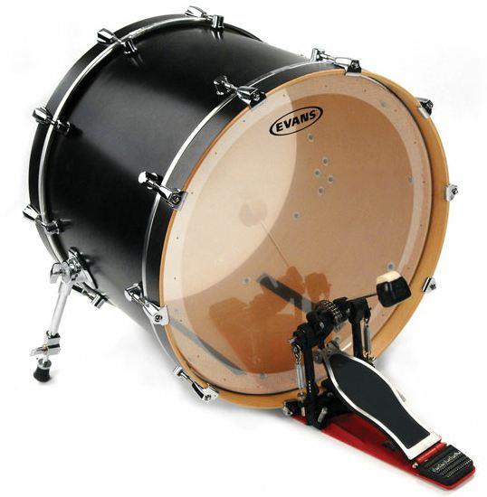 EVANS BD20GB2 20" DERİ KİCK CLEAR RİNGLİ-DELİKLİ ÇİFT KAT (16 MİL)