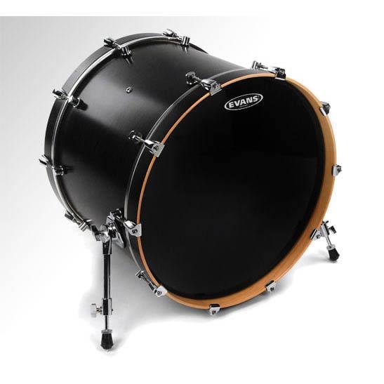 EVANS BD20RBG 20" DERİ RESONANT SİYAH CLEAR KİCK ÖN DELİKSİZ TEK KAT