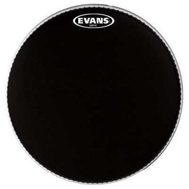 EVANS BD22EMADONX 22" DERİ ONYX KİCK KUMLU SİYAH SÜNGERLİ TEK KAT