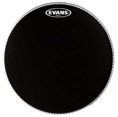 EVANS BD22EMADONX 22" DERİ ONYX KİCK KUMLU SİYAH SÜNGERLİ TEK KAT