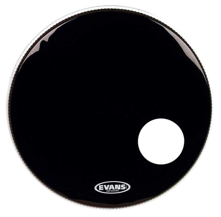 EVANS BD22RB 22" DERİ RESONANT SİYAH KİCK ÖN DELİKLİ TEK KAT