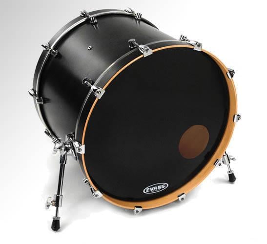 EVANS BD22RB 22" DERİ RESONANT SİYAH KİCK ÖN DELİKLİ TEK KAT