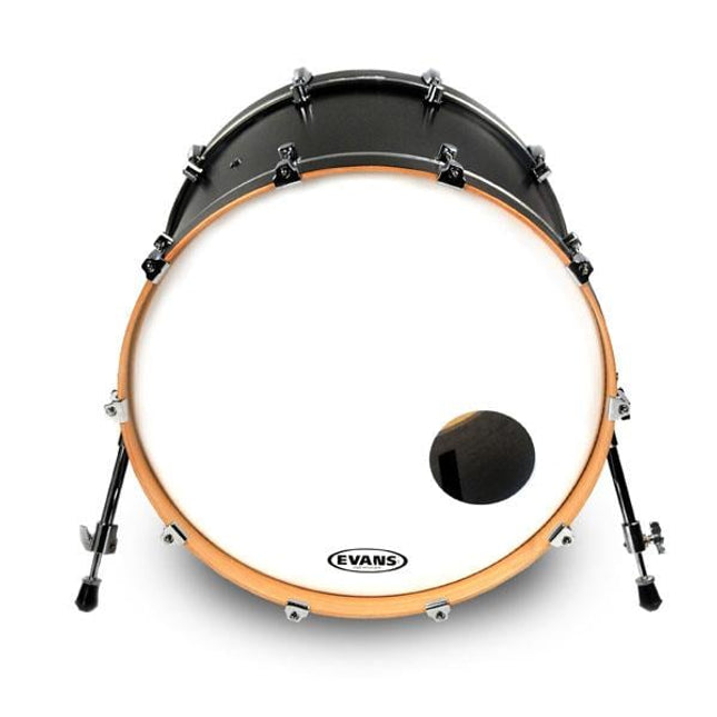 EVANS BD22RSW 22" DERİ RESONAT SMOOTH KİCK BEYAZ ÖN DELİKLİ TEK KAT
