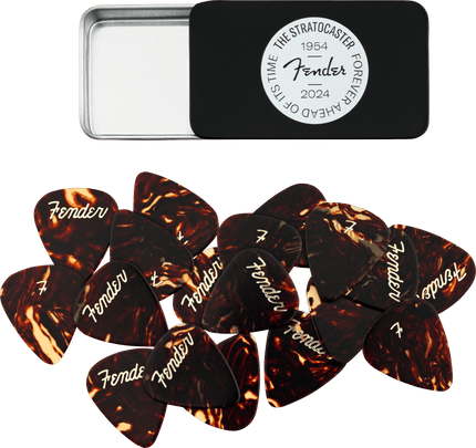 Fender 70th Anniversary Pick Tin Medium Set of 12 Pena