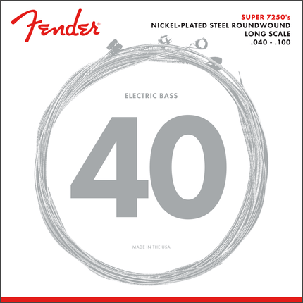 Fender 7250 Nickel Plated Steel Long Scale 7250M .045-.105 Bas Gitar Teli