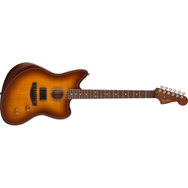 Fender Acoustasonic Standard Jazzmaster Gülağacı Klavye Honey Burst Elektro Akustik Gitar
