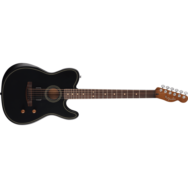 Fender Acoustasonic Standard Telecaster Gülağacı Klavye Black Elektro Akustik Gitar (kopya)