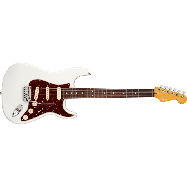 Fender American Ultra Stratocaster Gülağacı Klavye Arctic Pearl Elektro Gitar