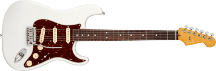 Fender American Ultra Stratocaster Gülağacı Klavye Arctic Pearl Elektro Gitar