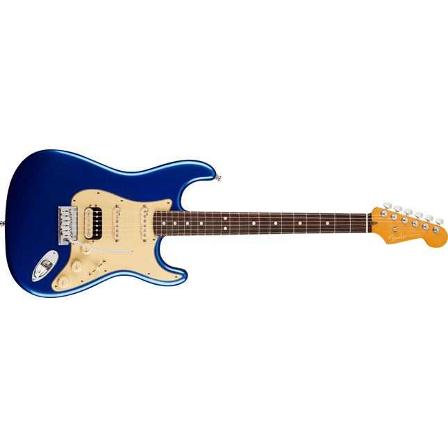Fender American Ultra Stratocaster HSS Gülağacı Klavye Cobra Blue Elektro Gitar