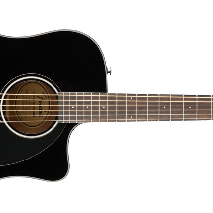 Fender CD-60SCE Dreadnought Black Electric Acoustic Guitar