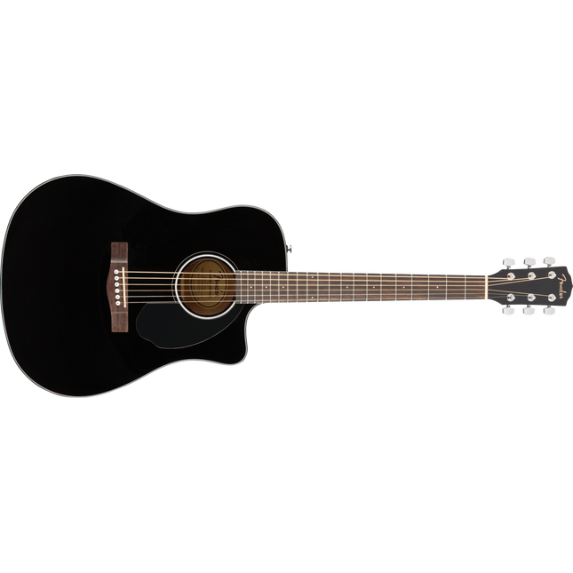 Fender CD-60SCE Dreadnought Black Electric Acoustic Guitar