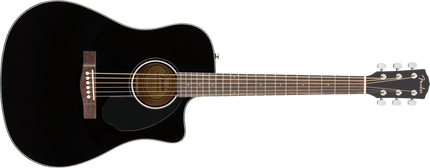 Fender CD-60SCE Dreadnought Black Electric Acoustic Guitar