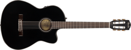 Fender CN-140SCE Nylon Thinline Black Electric Classical Guitar