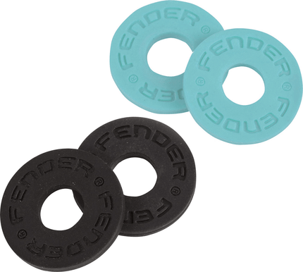 Fender Fender 4 Pack Black 2 and Daphne Blue 2 Strap Lock