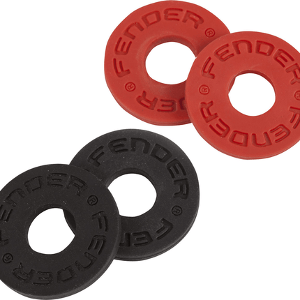 Fender Fender 4 Pack Black 2 and Red 2 Strap Lock