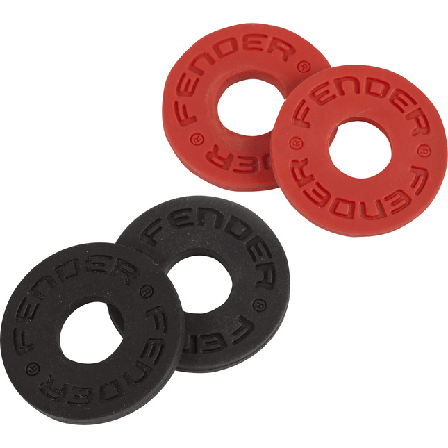 Fender Fender 4 Pack Black 2 and Red 2 Strap Lock