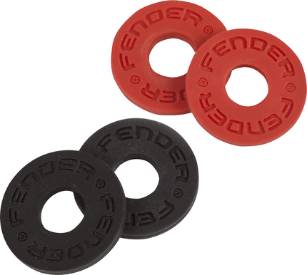 Fender Fender 4 Pack Black 2 and Red 2 Strap Lock
