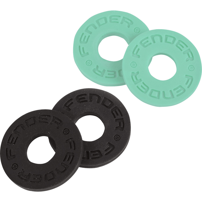 Fender Fender 4 Pack Black and Surf Green Strap Lock