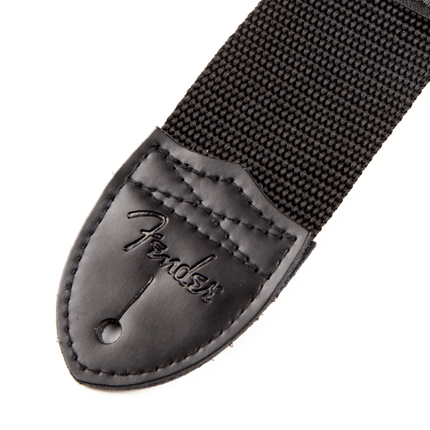 Fender Fender Logo Siyah/Beyaz Logo Gitar Askısı