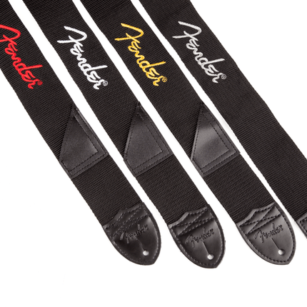 Fender Fender Logo Siyah/Beyaz Logo Gitar Askısı