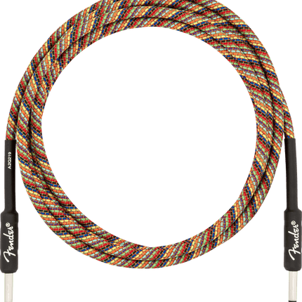 Fender Festival Düz/Düz Uçlu 5m Pure Hemp Rainbow Enstrüman Kablosu