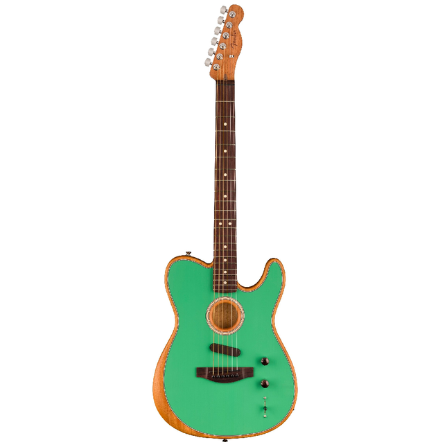 Fender Limited Edition Acoustasonic Player Telecaster Rosewood Fingerboard Sea Foam Green Electric Acoustic Guitar