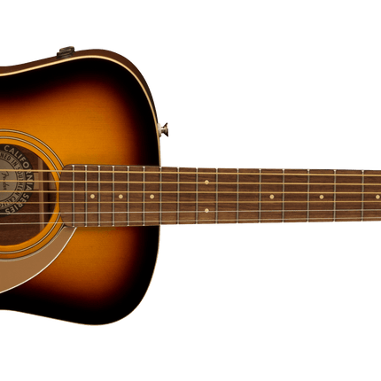 Fender Malibu Player Walnut Fingerboard GPG Sunburst Electric Acoustic Guitar