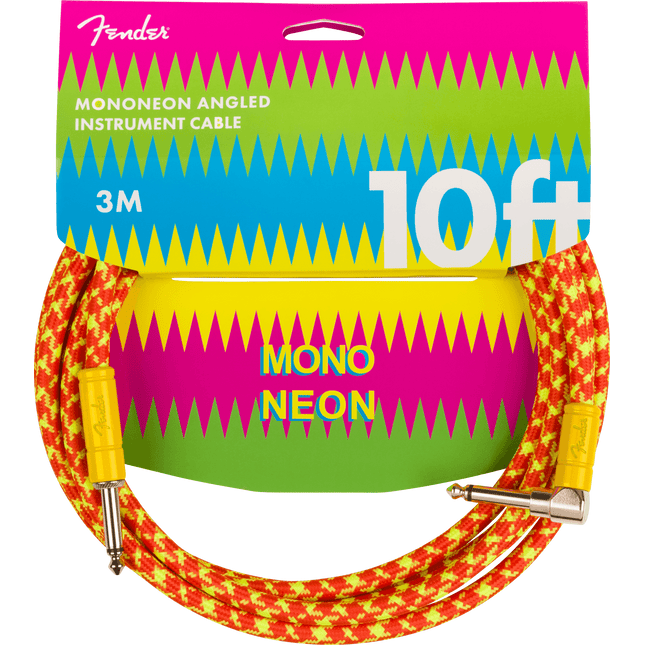Fender MonoNeon 3m Turuncu Enstrüman Kablosu